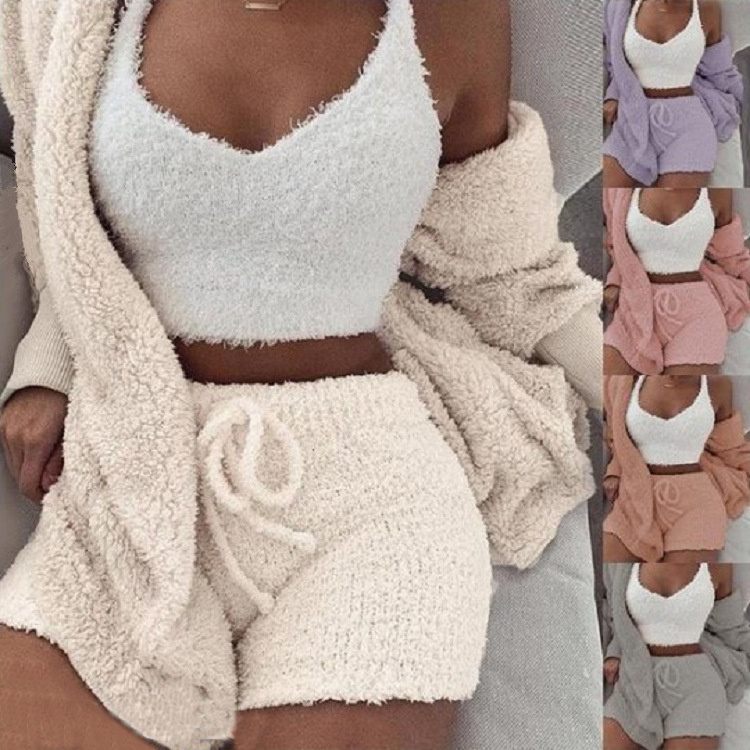 Ensemble de pyjama 3 pièces pour femme