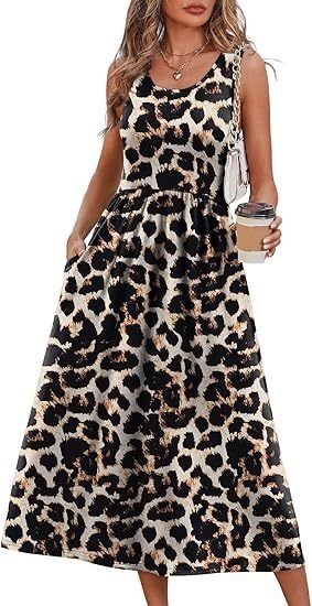 Robe longue décontractée sans manches pour femme – Image 3