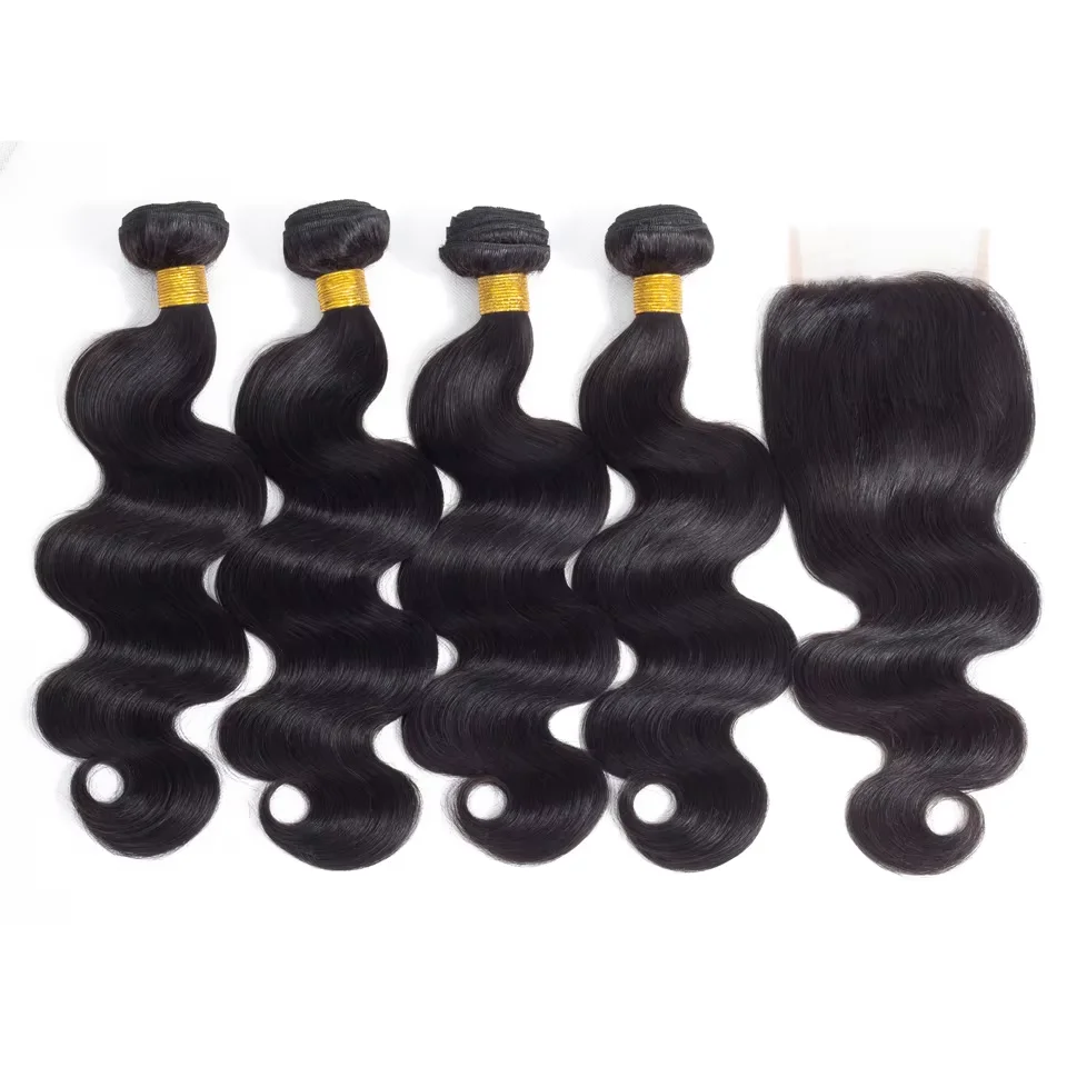 Mèches de cheveux humains ondulés couleur ombrée avec closure, 100% cheveux vierges non traités, couleur 1b/27, extensions de cheveux humains. – Image 34