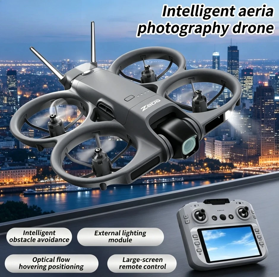 Drone Original Z906 4K 8K 5G sans balais, anti-chute, quadrirotor pliable à longue portée avec système d'évitement d'obstacles, RC GPS.