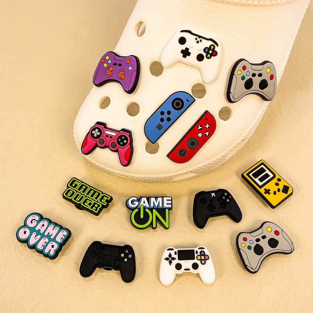 Breloques pour chaussures, 1 à 13 pièces, Console de jeu, manette de jeu, décorations de chaussures, épingles pour hommes et garçons, cadeaux, accessoires de sabots, boucle adaptée aux sandales – Image 2