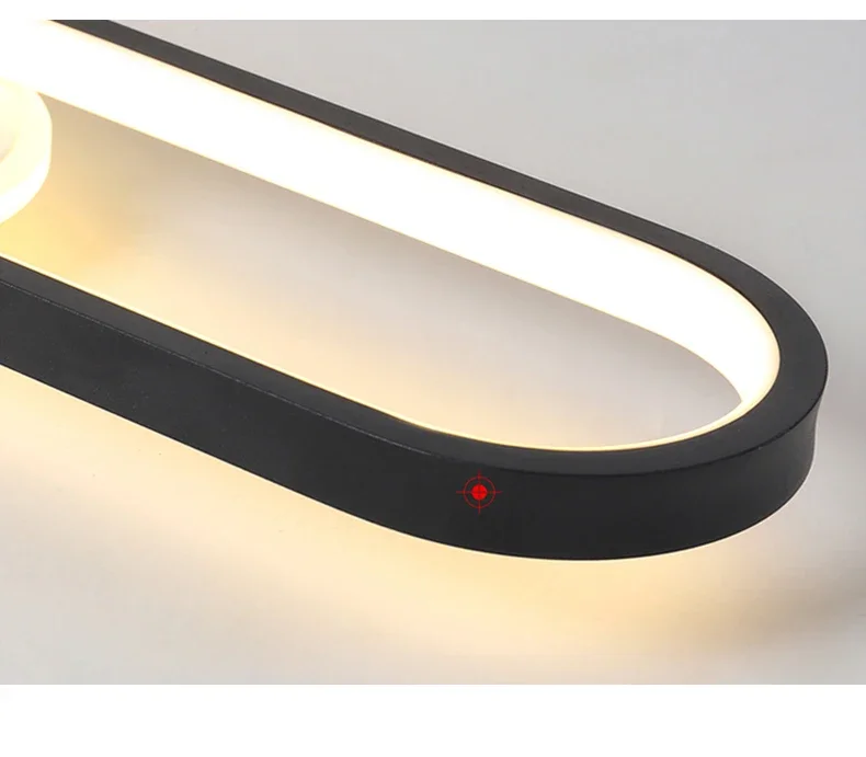 Plafonnier LED minimaliste longue bande salle à manger rail projecteurs chambre Hall couloir lampes pour l'éclairage du hall – Image 29