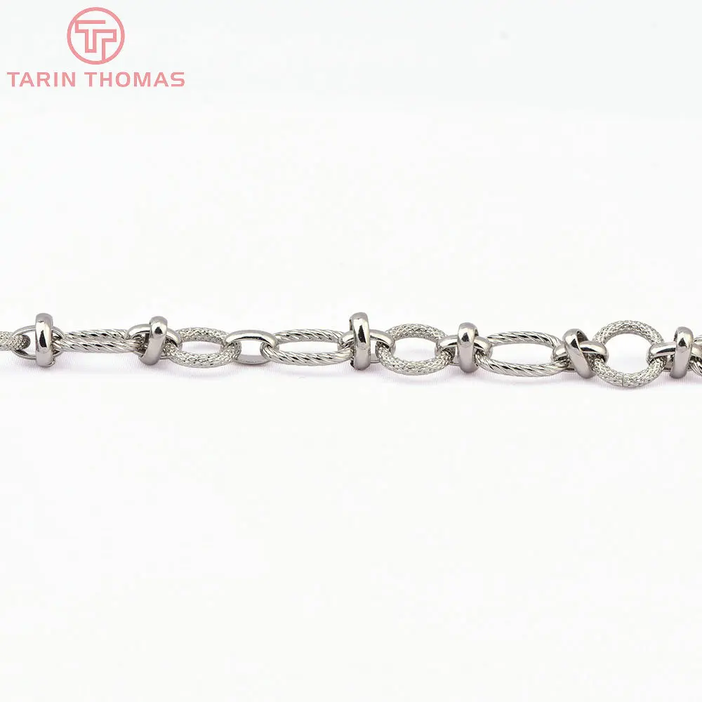 (8436) Chaînes de collier et de bracelet en laiton couleur or 24K, 50CM, 11.5x2MM, 8.5x14MM, accessoires de qualité pour la fabrication de bijoux DIY – Image 13