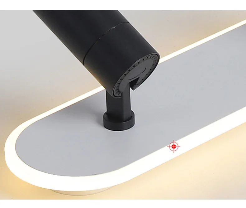 Plafonnier LED minimaliste longue bande salle à manger rail projecteurs chambre Hall couloir lampes pour l'éclairage du hall – Image 28