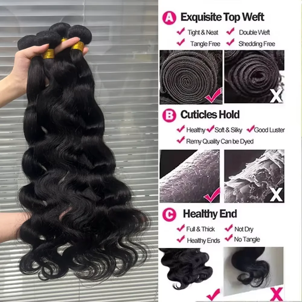 Mèches de cheveux humains ondulés couleur ombrée avec closure, 100% cheveux vierges non traités, couleur 1b/27, extensions de cheveux humains. – Image 33