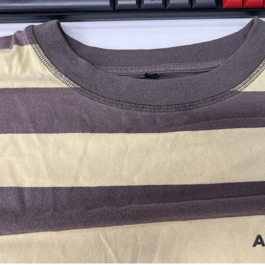 T-shirt rayé  en coton et polyester