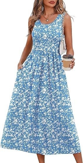 Robe longue décontractée sans manches pour femme – Image 2