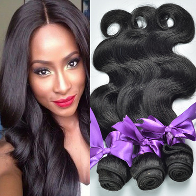 Perruque , lots d'extensions de cheveux humains, cheveux naturels & noir