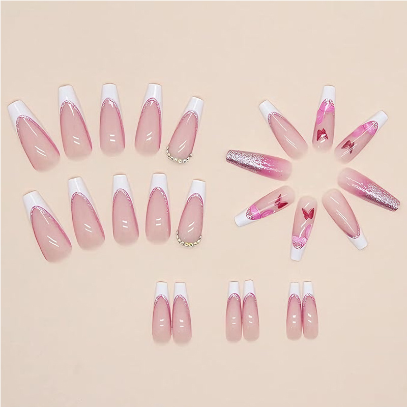24 PCS Poudre à paillettes pour nail art papillon – Image 6