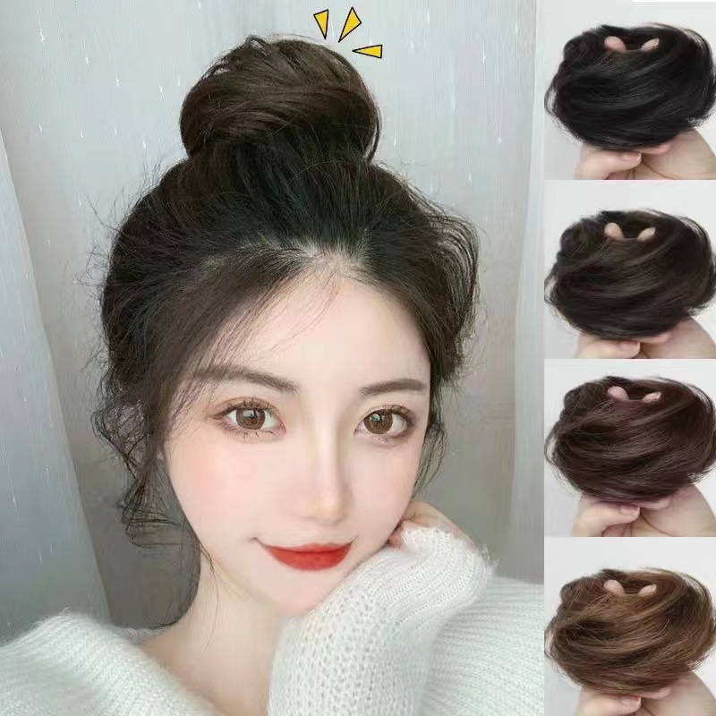 Chignon postiche flou effet décoiffé