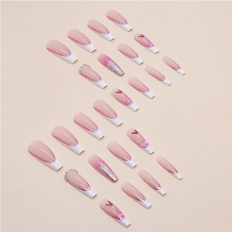 24 PCS Poudre à paillettes pour nail art papillon – Image 3