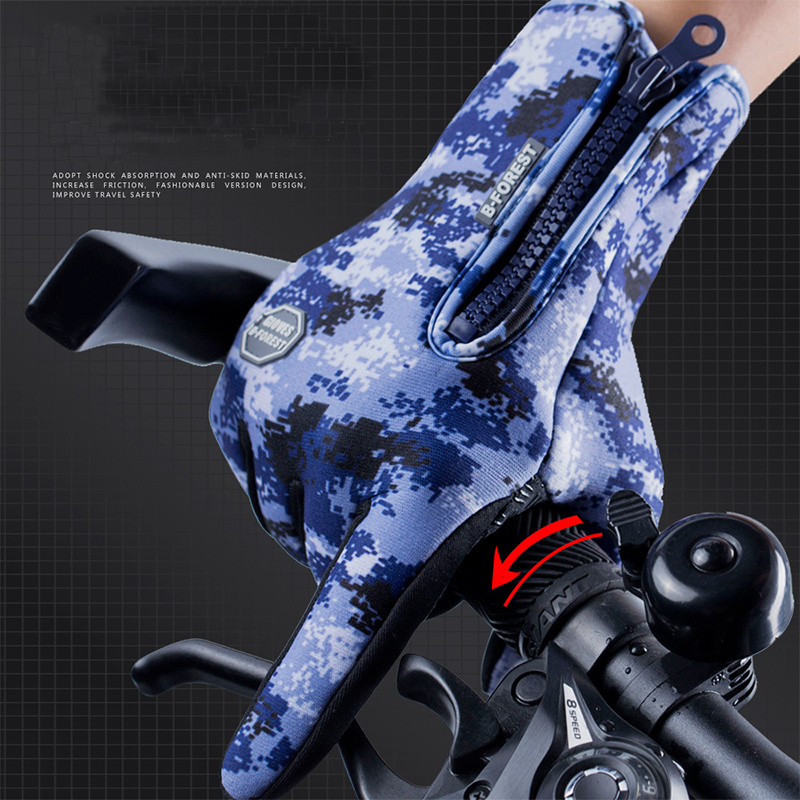 Gants d'hiver écran tactile pour moto, antidérapants, étanches – Image 7
