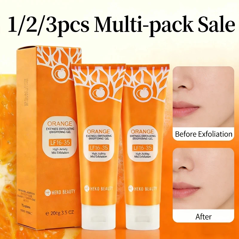 Gel exfoliant Orange pour le visage,, 1/2/3 pièces