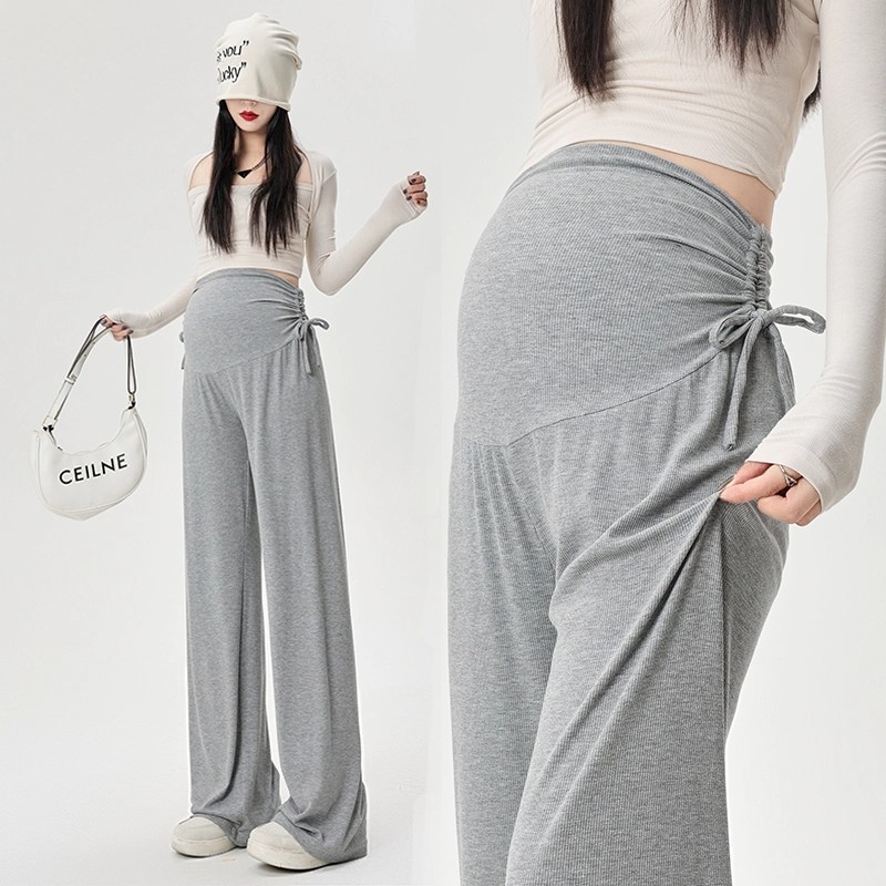 Pantalon décontracté pour femme, ample, non moulant et fin