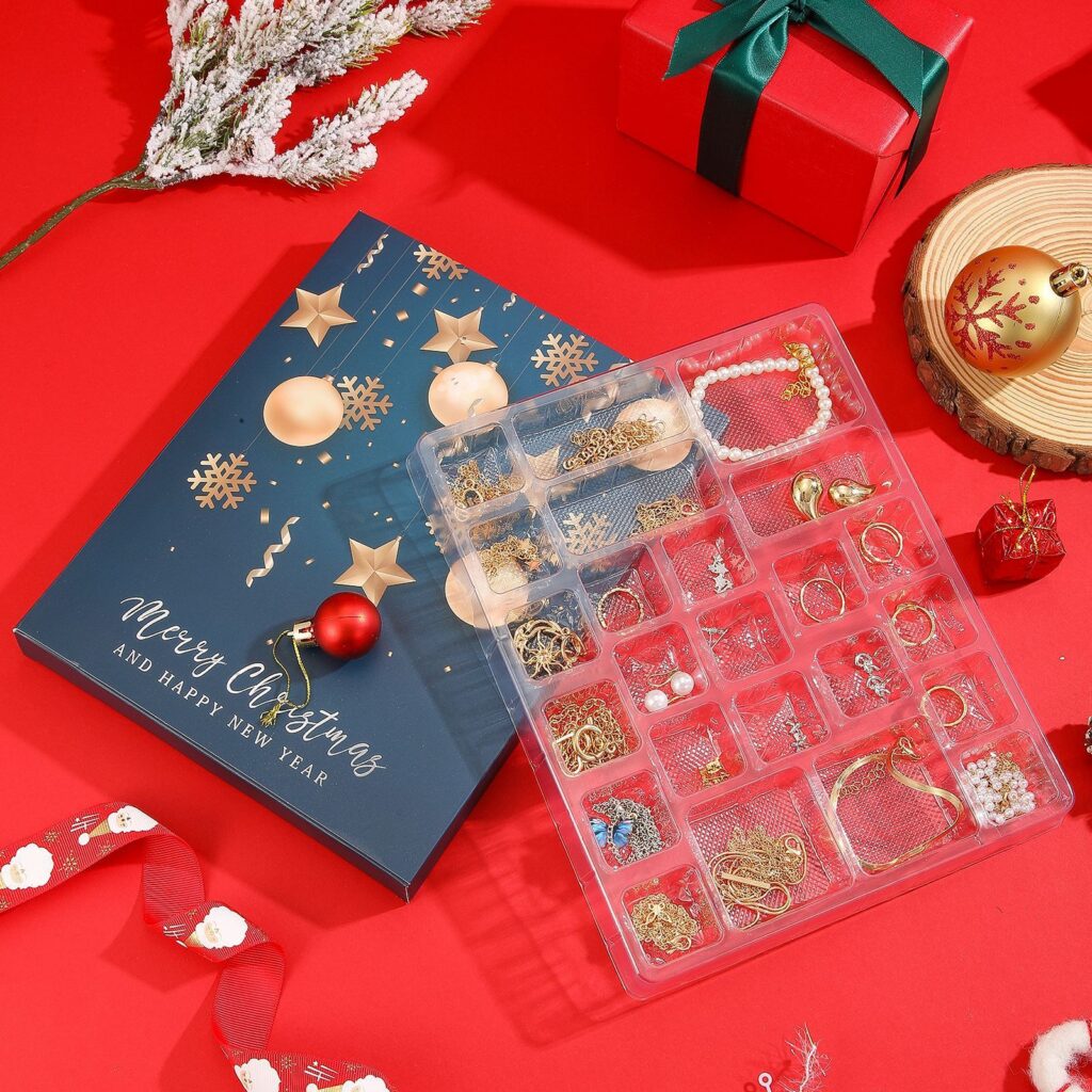 Calendrier de l'Avent bijoux femme – boucles d'oreilles, colliers, bracelets et bagues, 3 modèles