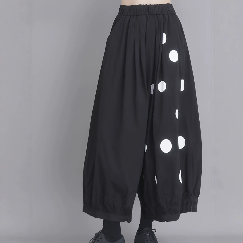 Bloomers en patchwork à pois foncés, de style européen et américain