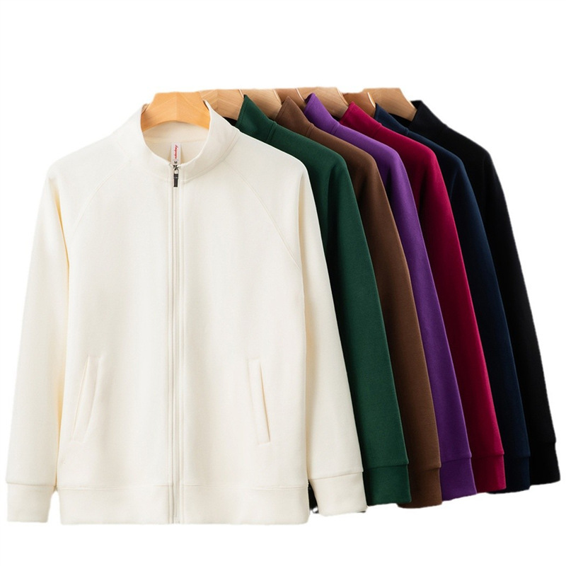 Manteaux en coton chenille à fermeture éclair pour hommes et femmes – Image 5