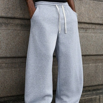 Pantalon de survêtement décontracté ample à cordon de serrage pour homme